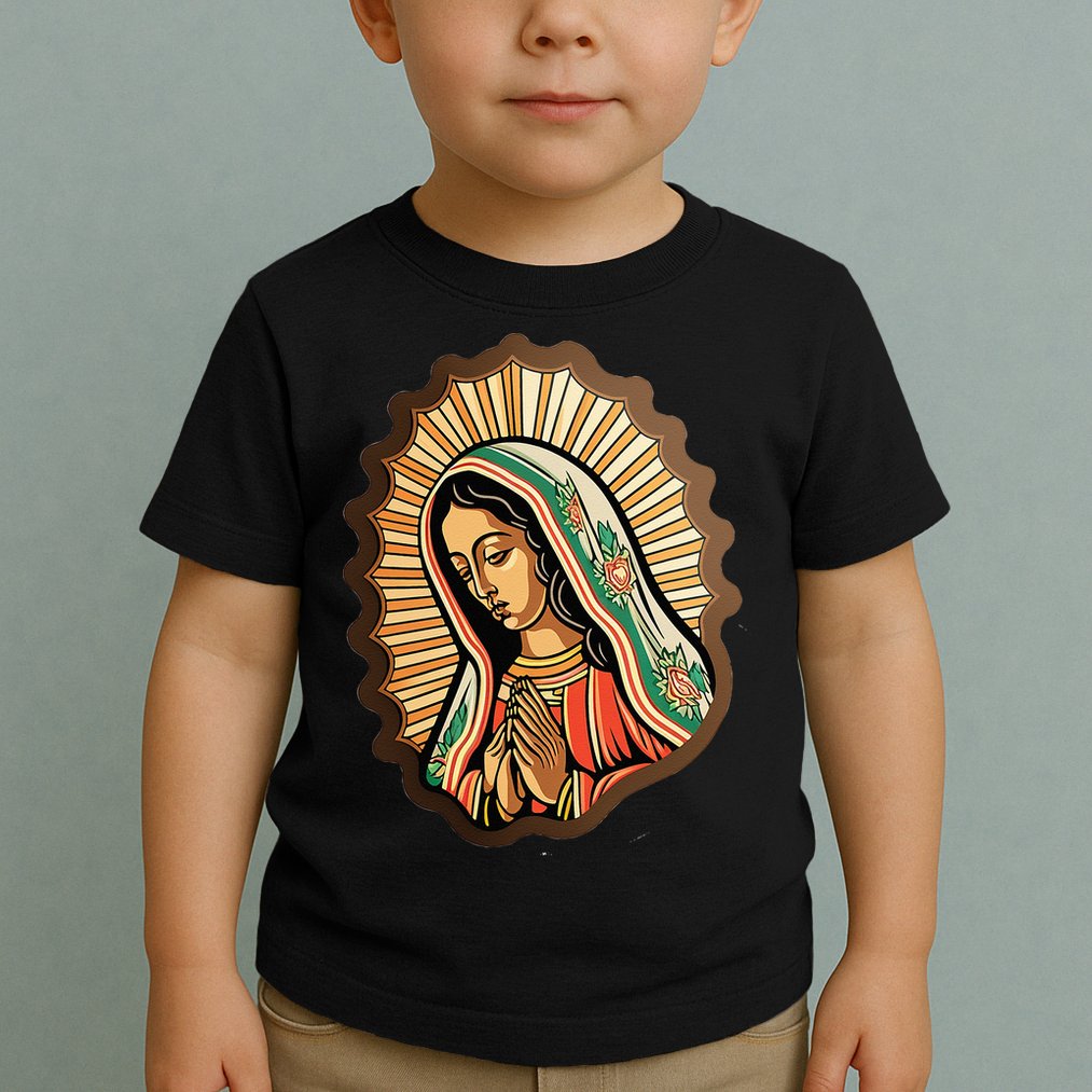 Our Lady Virgen De Guadalupe Mexico Religious Toddler T-Shirt