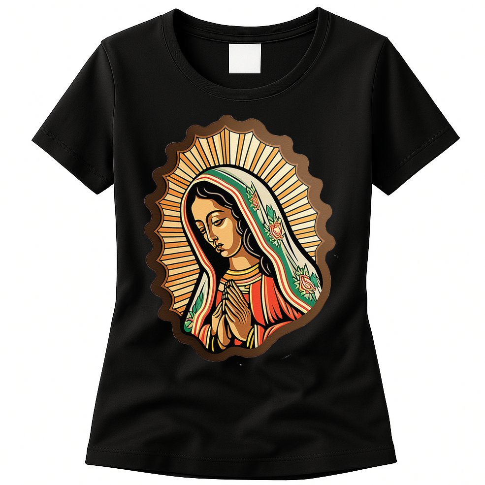 Our Lady Virgen De Guadalupe Mexico Religious Womens T-Shirt