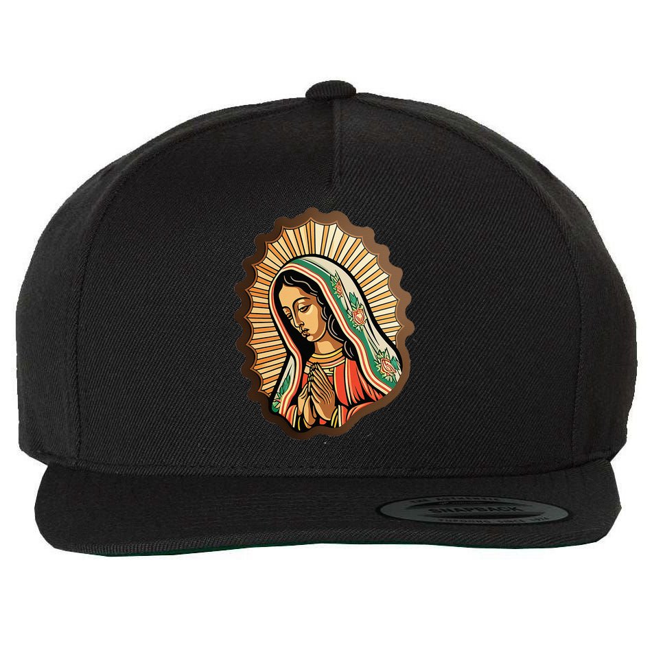 Our Lady Virgen De Guadalupe Mexico Religious Wool Snapback Cap