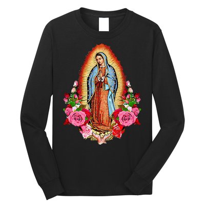 Our Lady Virgen De Guadalupe Virgin Mary Gracias Madre Mía Long Sleeve Shirt