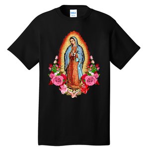 Our Lady Virgen De Guadalupe Virgin Mary Gracias Madre Mía Tall T-Shirt