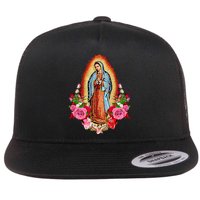 Our Lady Virgen De Guadalupe Virgin Mary Gracias Madre Mía Flatbill Hat