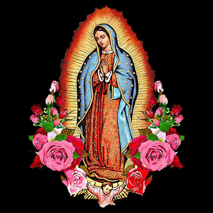 Our Lady Virgen De Guadalupe Virgin Mary Gracias Madre Mía Flatbill Hat