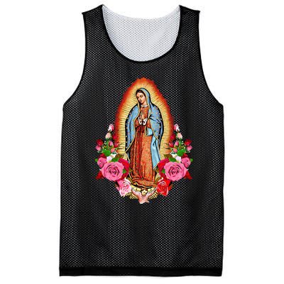 Our Lady Virgen De Guadalupe Virgin Mary Gracias Madre Mía Mesh Reversible Basketball Jersey Tank