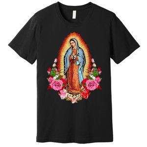 Our Lady Virgen De Guadalupe Virgin Mary Gracias Madre Mía Premium T-Shirt