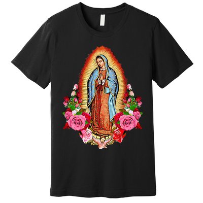 Our Lady Virgen De Guadalupe Virgin Mary Gracias Madre Mía Premium T-Shirt
