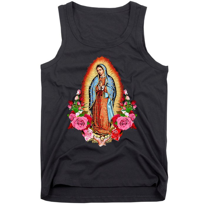 Our Lady Virgen De Guadalupe Virgin Mary Gracias Madre Mía Tank Top