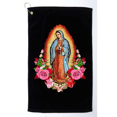 Our Lady Virgen De Guadalupe Virgin Mary Gracias Madre Mía Golf Towel
