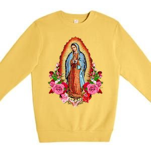 Our Lady Virgen De Guadalupe Virgin Mary Gracias Madre Mía Premium Crewneck Sweatshirt