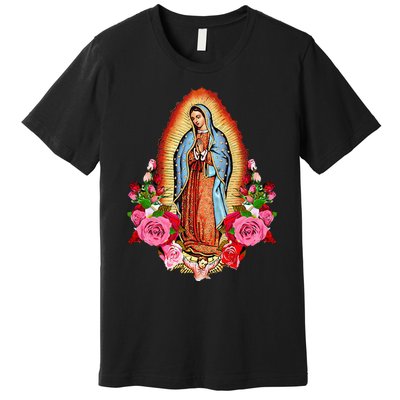 Our Lady Virgen De Guadalupe Virgin Mary Gracias Madre Mía Premium T-Shirt