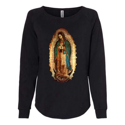 Our Lady Virgen De Guadalupe Maria Virgin Mary Womens California Wash Sweatshirt