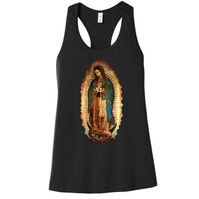 Our Lady Virgen De Guadalupe Maria Virgin Mary Women's Racerback Tank