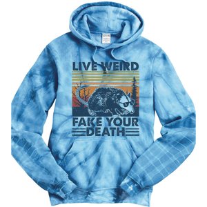 Opossum Live Weird Fake Your Death Tie Dye Hoodie