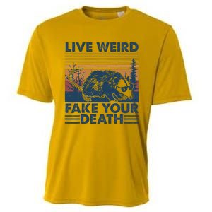 Opossum Live Weird Fake Your Death Cooling Performance Crew T-Shirt