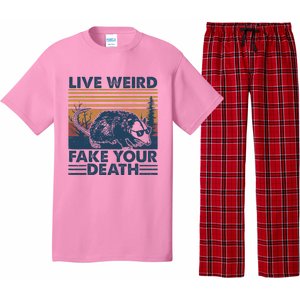 Opossum Live Weird Fake Your Death Pajama Set