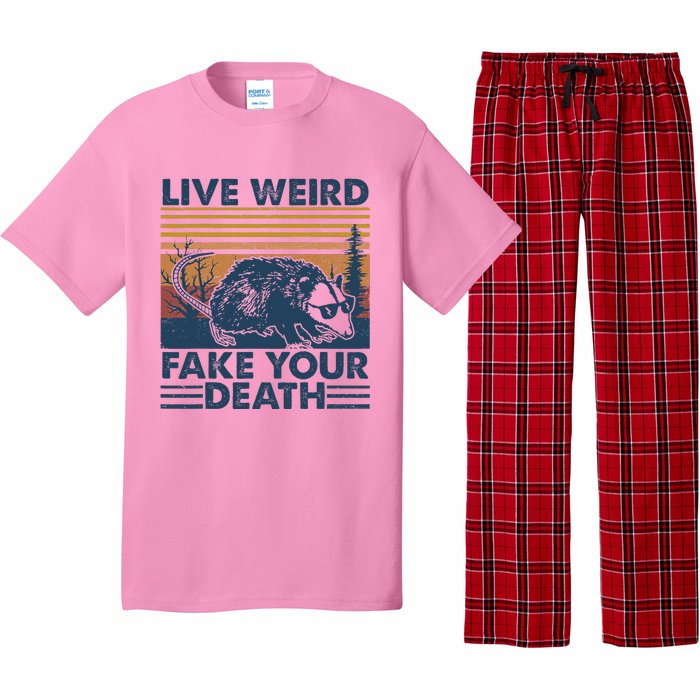 Opossum Live Weird Fake Your Death Pajama Set