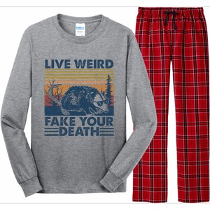 Opossum Live Weird Fake Your Death Long Sleeve Pajama Set