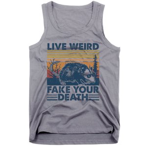 Opossum Live Weird Fake Your Death Tank Top