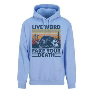 Opossum Live Weird Fake Your Death Unisex Surf Hoodie