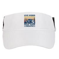 Opossum Live Weird Fake Your Death Adult Drive Performance Visor