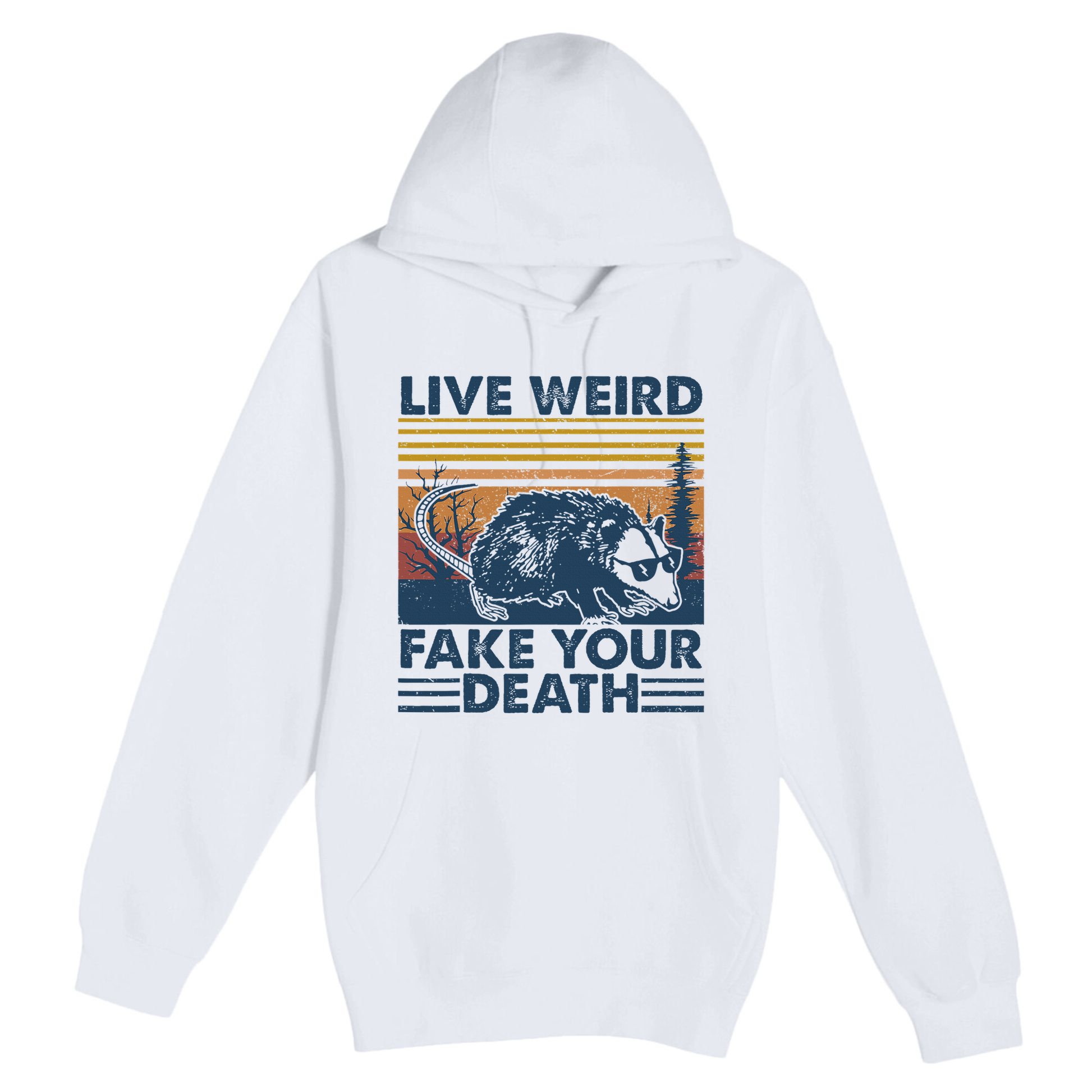Opossum Live Weird Fake Your Death Premium Pullover Hoodie