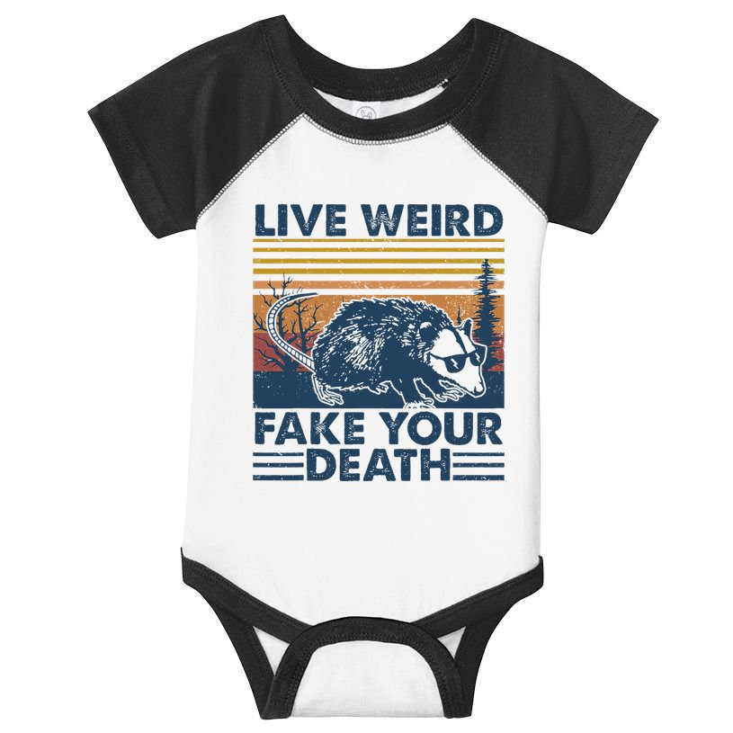 Opossum Live Weird Fake Your Death Infant Baby Jersey Bodysuit