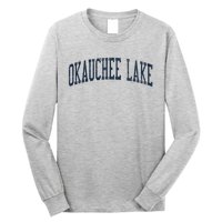 Okauchee Lake Wi Vintage Athletic Sports Jsn2 Print Long Sleeve Shirt