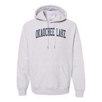 Okauchee Lake Wi Vintage Athletic Sports Jsn2 Print Premium Hoodie