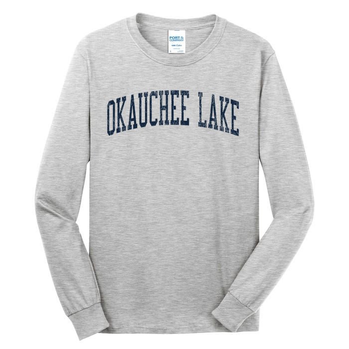 Okauchee Lake Wi Vintage Athletic Sports Jsn2 Print Tall Long Sleeve T-Shirt