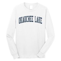 Okauchee Lake Wi Vintage Athletic Sports Long Sleeve Shirt