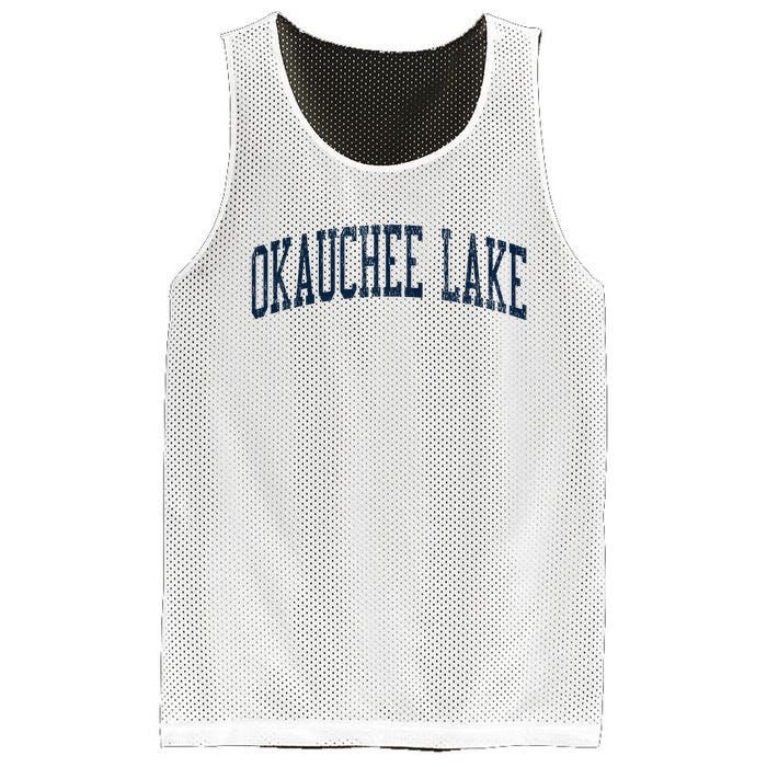 Okauchee Lake Wi Vintage Athletic Sports Mesh Reversible Basketball Jersey Tank