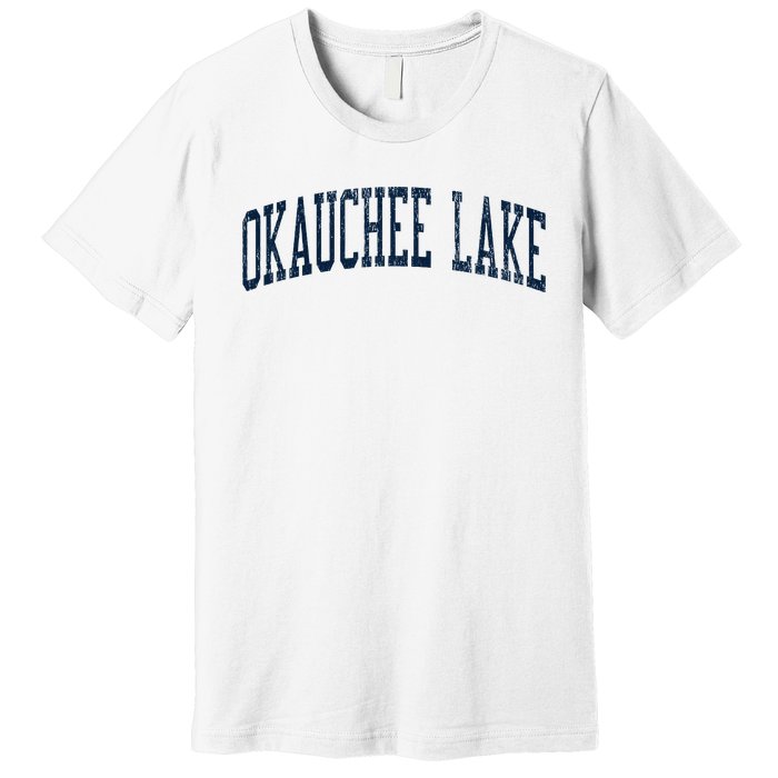 Okauchee Lake Wi Vintage Athletic Sports Premium T-Shirt