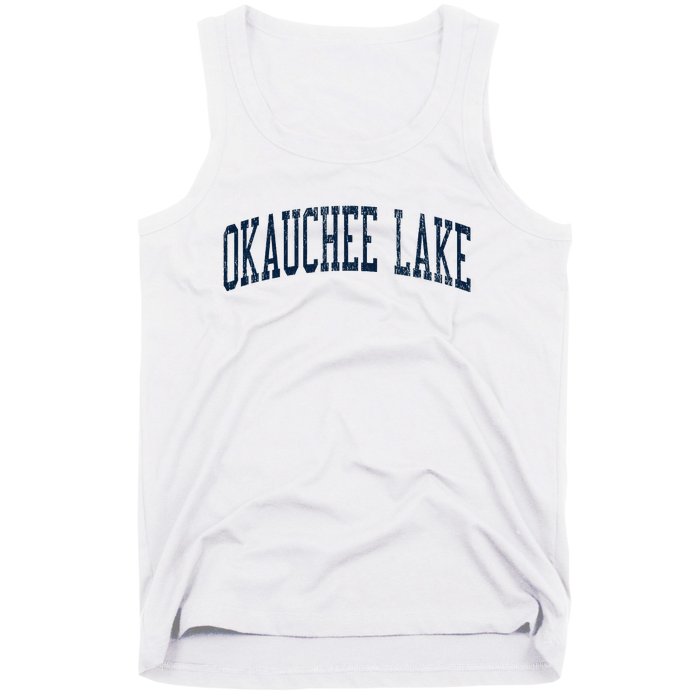 Okauchee Lake Wi Vintage Athletic Sports Tank Top