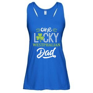 One Lucky Westphalian Horse Dad Irish Horseback Riding Gift Ladies Essential Flowy Tank