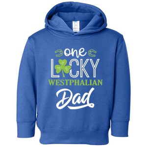 One Lucky Westphalian Horse Dad Irish Horseback Riding Gift Toddler Hoodie