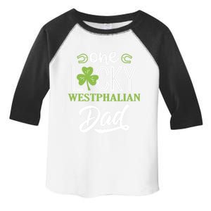 One Lucky Westphalian Horse Dad Irish Horseback Riding Gift Toddler Fine Jersey T-Shirt