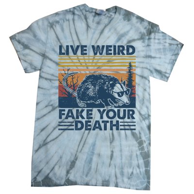 Opossum Live Weird Fake Your Death Vintage Tie-Dye T-Shirt