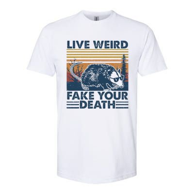 Opossum Live Weird Fake Your Death Vintage Softstyle CVC T-Shirt