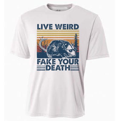 Opossum Live Weird Fake Your Death Vintage Cooling Performance Crew T-Shirt