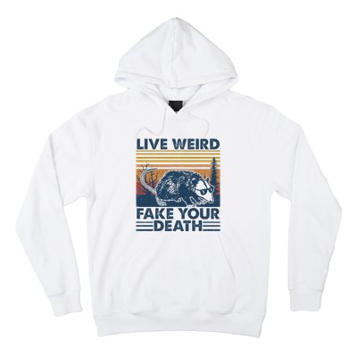 Opossum Live Weird Fake Your Death Vintage Hoodie