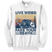 Opossum Live Weird Fake Your Death Vintage Sweatshirt