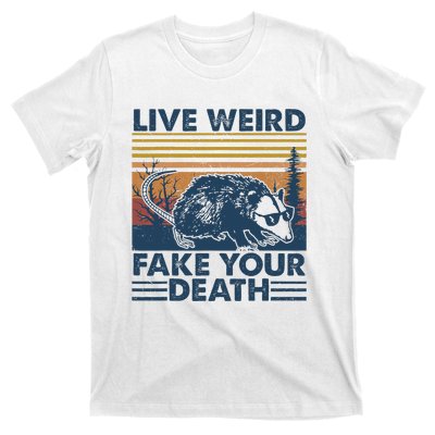 Opossum Live Weird Fake Your Death Vintage T-Shirt