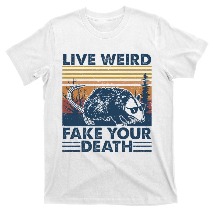 Opossum Live Weird Fake Your Death Vintage T-Shirt