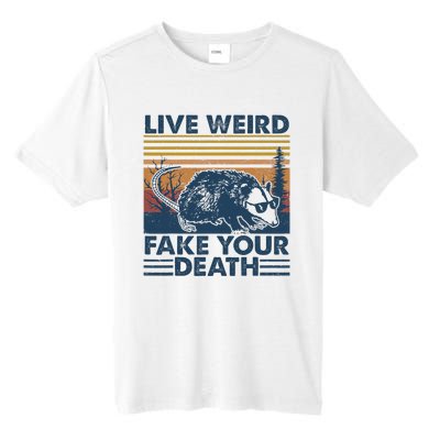 Opossum Live Weird Fake Your Death Vintage Tall Fusion ChromaSoft Performance T-Shirt