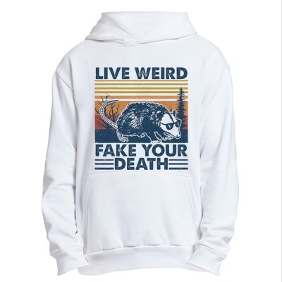 Opossum Live Weird Fake Your Death Vintage Urban Pullover Hoodie