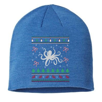 Octopus Lover Xmas Gift Ugly Octopus Christmas Gift Sustainable Beanie