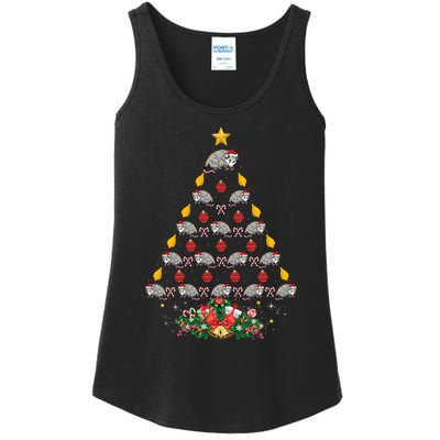 Opossum Lover Xmas Gift Matching Opossum Christmas Tree Ladies Essential Tank