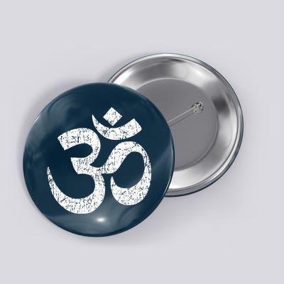 OM AUM Buddhist Zen YOGA Hindu India Button