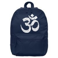 OM AUM Buddhist Zen YOGA Hindu India 16 in Basic Backpack