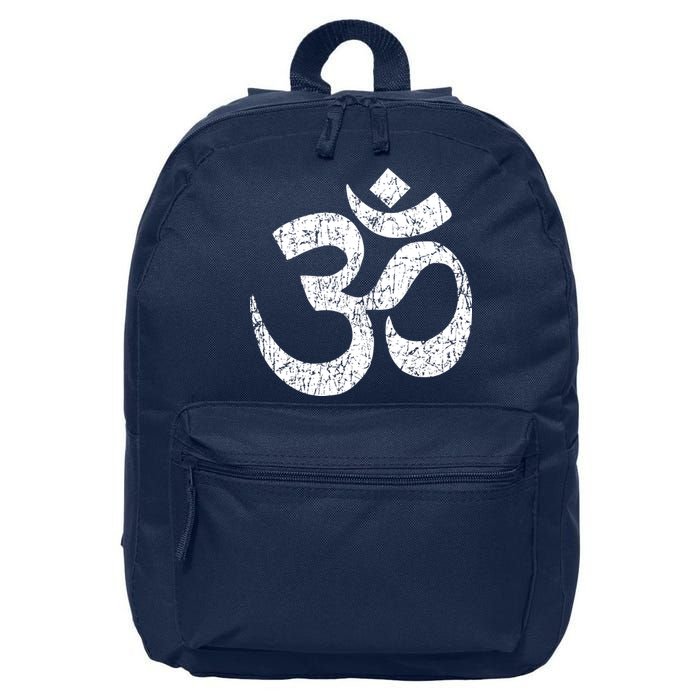 OM AUM Buddhist Zen YOGA Hindu India 16 in Basic Backpack